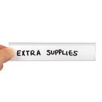 Wood Shelf Label Attachment