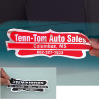 Car dealership branding decals