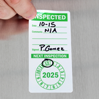 Punch Out Shelf Life Expires Received Labels