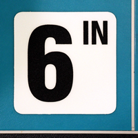 Pool Depth Marker In Inches