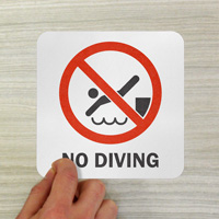 Pool safety precaution marker