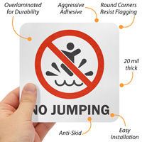 No Jumping Pool Marker