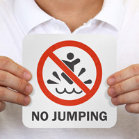 Pool Safety Marker: No Jumping