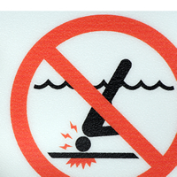 No Diving Pool Marker