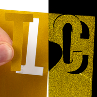 Assorted Letters Symbols Labels Sheet