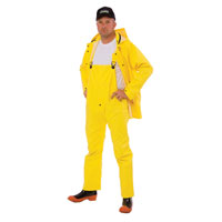 High visibility while working in inclement weather!