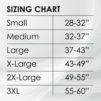 Sizing chart.