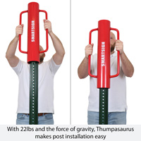 Parking sign installation equipment