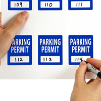 Pre-Printed Laser Printable Parking Permits