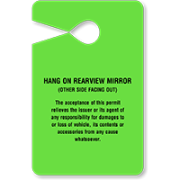 Temporary Parking Pass