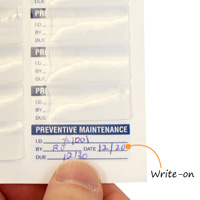 Maintenance Record Label