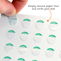Self laminating calibration labels