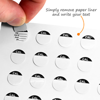 Self laminating calibration labels