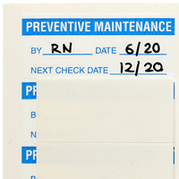 5/8" x 1½" Self-Laminating Calibration Label