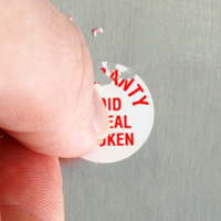 Warranty Destructible Label