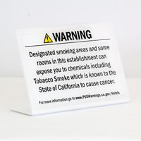California Prop 65 Hotel Desk Sign