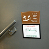 Emergency Evacuation Plan Signs