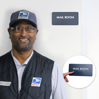 Mail Room Tactile Touch Braille Signs