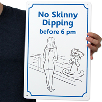 Funny Pool Sign