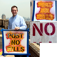 Post No Bills Wall Stencil