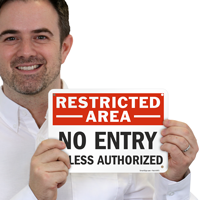 Restricted Access Sign