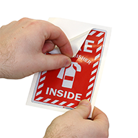 FiRe Extinguisher With Symbol Label