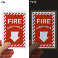Fire extinguisher label set