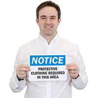 Protective Clothing Required In This Area Sign