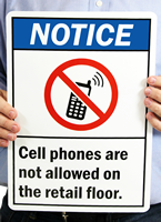Notice ANSI Signs