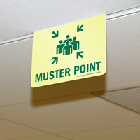 2-Sided Muster Point Projecting Sign