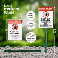 Pesticide Out No Entry Sign