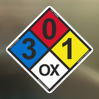 Adhesive NFPA Signs
