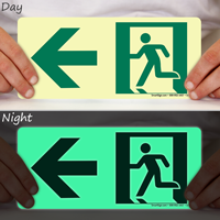 Directional Emergency Signs, Arrow Left