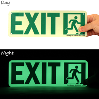 Glow-in-the-Dark Directional Exit Sign