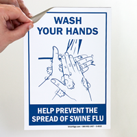 Wash Hands Sign