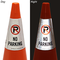 No Parking Cone Sign