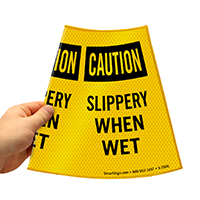Cone Message Collar Safety Sign