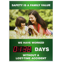 Changeable Shine-a-Day Magnetic Face For Scoreboard