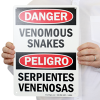 Bilingual Danger OSHA Sign