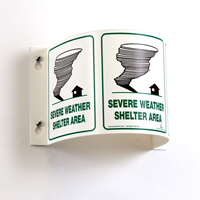 180 Degree Projecting Sign