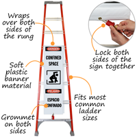 Danger Confined Space Bilingual Ladder Shield Wrap