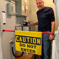 Warning: restricted area