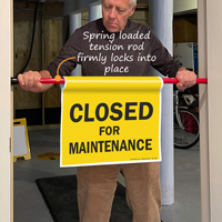 Maintenance in progress door barrier