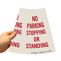 Cone Message Collar Parking Sign