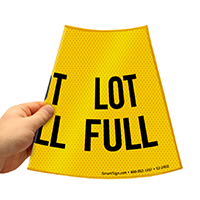 Cone Message Collar Parking Sign