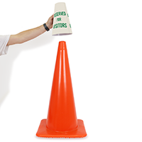 Reserved For Visitors parking Sign