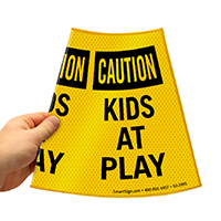 Cone Message Collar Road Sign