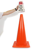 Reserved Unauthorized Vehicles Towed Cone Message Collar