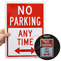 No Parking Any Time Sign