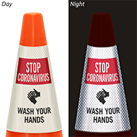 Wash Your Hands Cone Message Collar